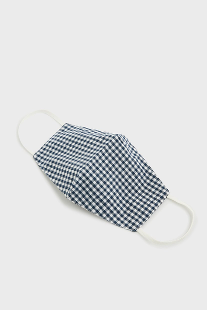 Жіноча синя захисна маска Gingham Cotton Face Accessorize OS 987118 - изображение 1