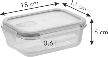 Контейнер Tescoma Freshbox Glass 0.6 л (892171) - изображение 4