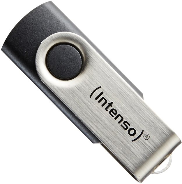 Pendrive Intenso Basic Line 16GB USB 2.0 Black-Silver (3503470) - obraz 1