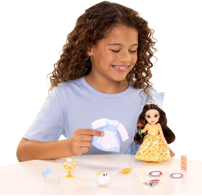 Lalka z akcesoriami Jakks Pacific Disney Beauty and the Beast Belle 15 cm (0192995233812) - obraz 6