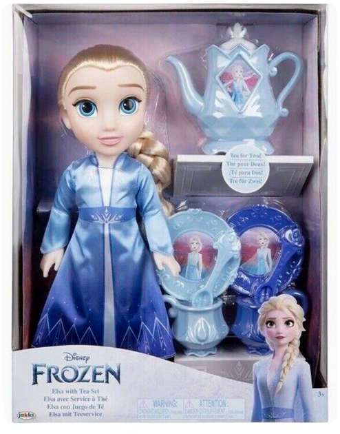 Lalka z akcesoriami Jakks Pacific Disney Frozen Tea set Elsa 38 cm (0192995218383) - obraz 1