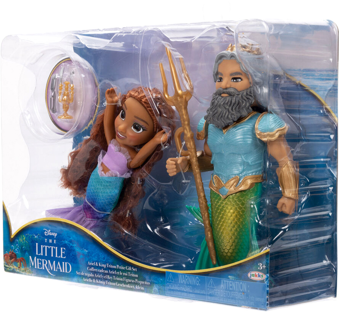 Zestaw lalek Jakks Pacific Disney The Little Mermaid Arielka & Triton (0192995227361) - obraz 3