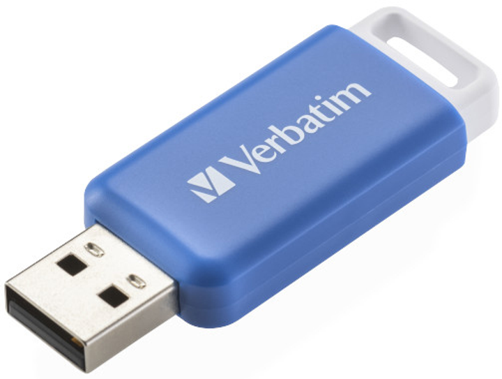 Флеш пам'ять USB Verbatim DataBar 64GB USB 2.0 Blue (49455) - зображення 4