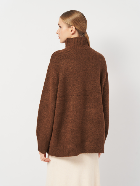 Свитер вязаный зимний теплый женский Piazza Italia 01349-71617 L/XL Brown Tobacco (2001349003040) - изображение 2