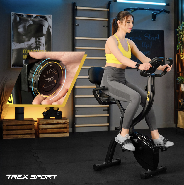 Велотренажер Trex Sport TX-360XB PYRO магнитный черный - изображение 2