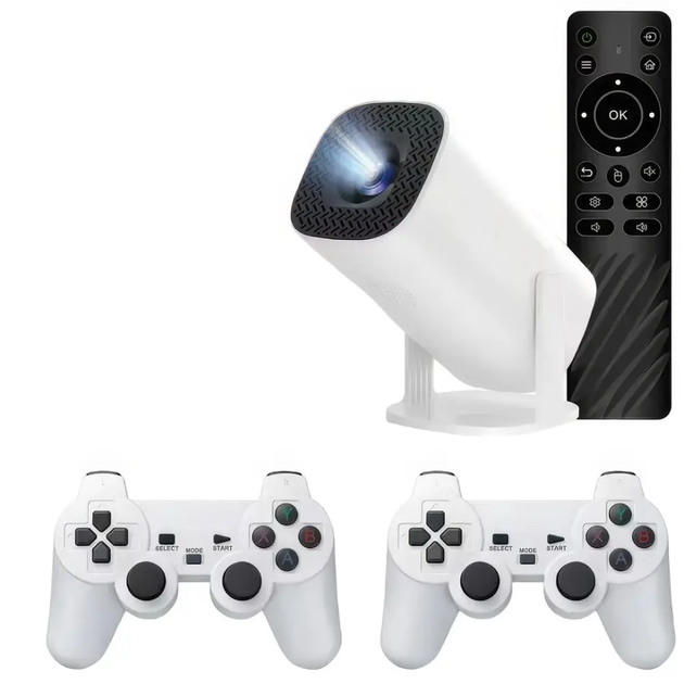 Проєктор смарт, ігрова приставка Android 11 4K UHD з 2 джойстиками 64Gb R30 Max - изображение 9