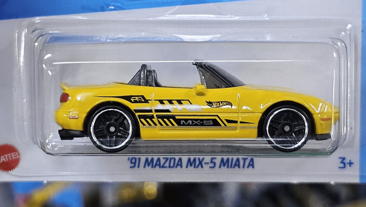 Машинка Базовая Hot Wheels '91 Mazda MX-5 Miata J-Imports 1:64
