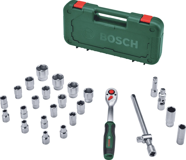 Zestaw grzechotek Bosch 1/2" 25 elementów (4053423254143) - Zdjęcie 1 Zestaw grzechotek Bosch 1/2" 25 elementów (4053423254143) - obraz 1