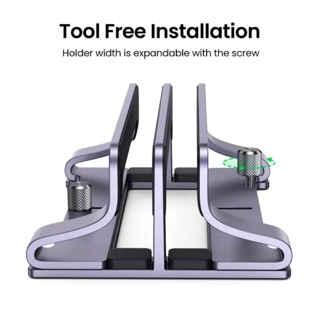 Подставка для ноутбука UGREEN LP258 Vertical Laptop Stand (Dual-slot) (60643) - изображение 3