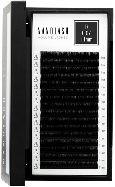 Sztuczne rzęsy Nanolash Volume 0.07 D 11 mm (5905997306218) - obraz 1