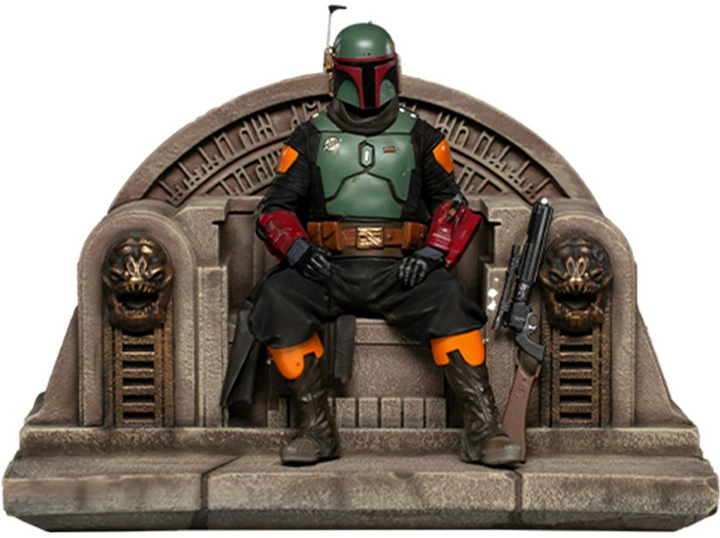 Figurka Iron Studios Star Wars Boba Fett on Throne (609963128099) - obraz 1