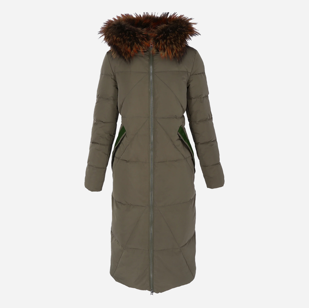 Kurtka puchowa damska długa PERSO BLH919029FX 2XL Khaki (5905080208429) - obraz 4