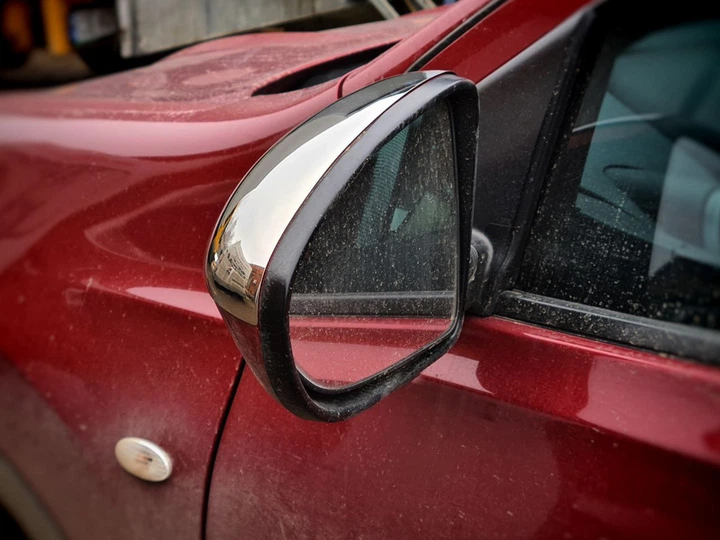 Накладки на дзеркала (2 шт., нерж) OmsaLine - італійська нержавійка для Nissan Qashqai 2010-2014 рр - зображення 5