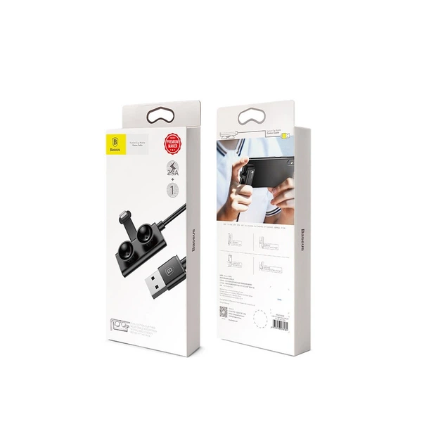 Кабель BASEUS CALXP-B01 Gaming Suction Cup Lightning Cable 2M чёрный - изображение 7