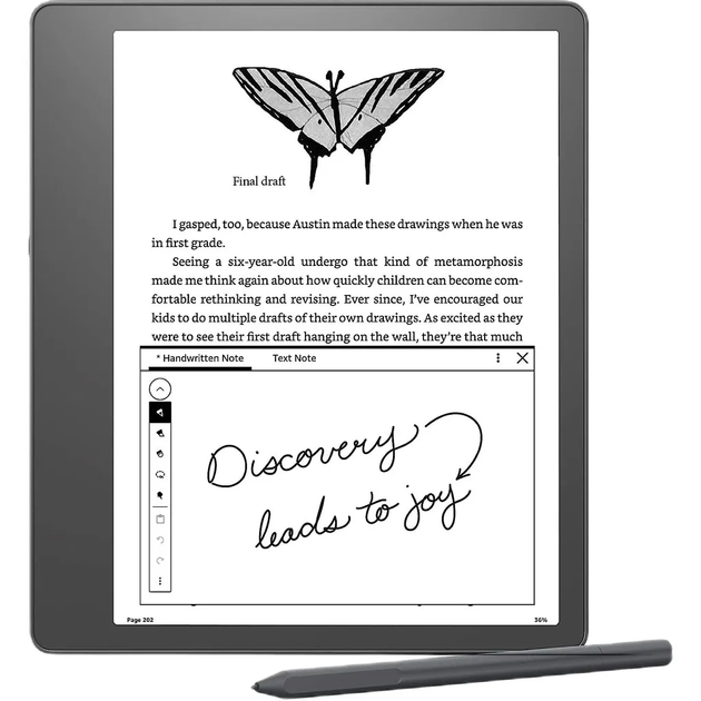 Електронна книга Amazon Kindle Scribe 32Gb Premium Pen Tungsten (B09BSGFTHY) - зображення 1