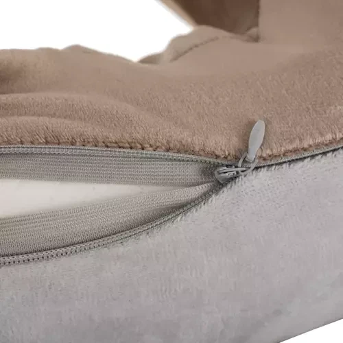 Массажная подушка для шеи Soulima 19554 — Массажер-рогалик с эффектом памяти Memory Foam, USB-зарядка, подогрев - изображение 5