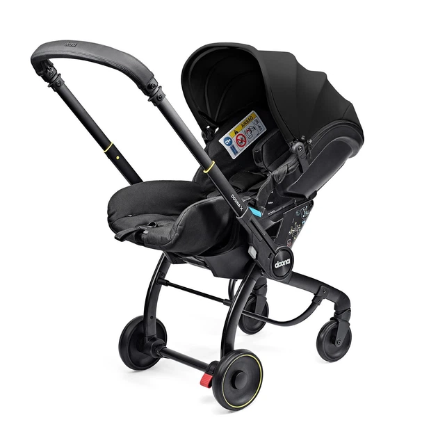 Автокрісло-коляска Doona X Infant Car Seat гр. 0+ 0-13 кг Nitro Black, SP450-20-033-015 - зображення 2