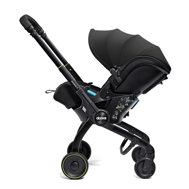 Автокрісло-коляска Doona X Infant Car Seat гр. 0+ 0-13 кг Nitro Black, SP450-20-033-015 - зображення 5