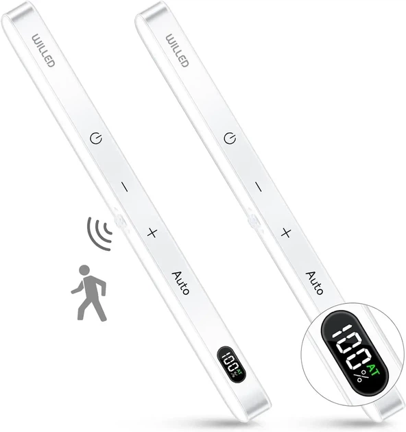 Лампы LED с датчиком движения WILLED WUS-014 Комплект 2 шт Белый свет 6000К 1300 mAh - изображение 2
