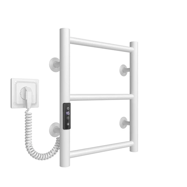Рушникосушка електрична HEATPRO Dike P3 400x200 (Білий, Лівостороннє підкл.) ( CH-DI4002003EWL ) - зображення 2