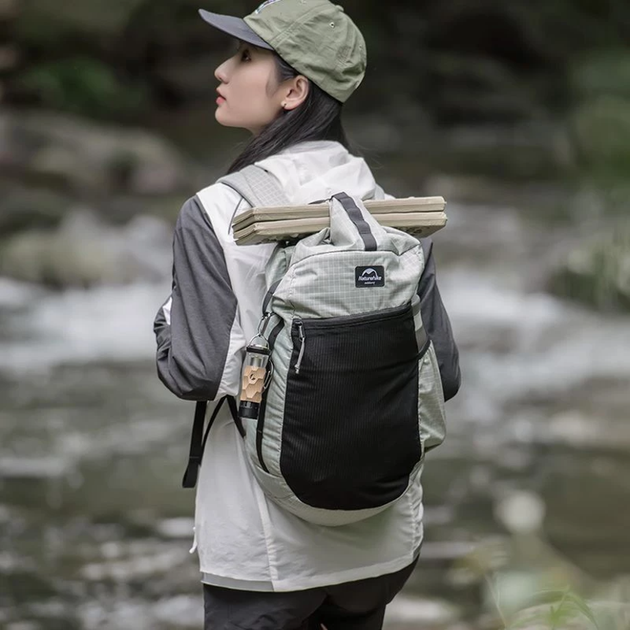 Рюкзак туристичний Naturehike NH20BB206, 20 л, графіт в клітинку - изображение 5