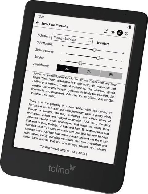 Czytnik ebooków tolino shine color Black (4016621130473) - obraz 4