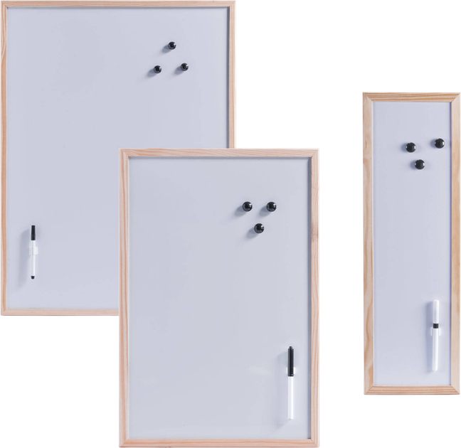 Tablica magnetyczna Zeller z pisakiem biała 40 x 60 cm (4003368111216) - obraz 4
