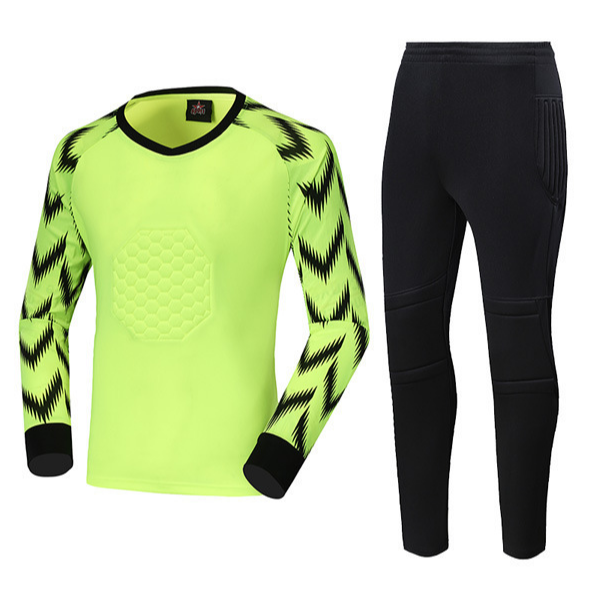 Дитяча воротарська форма YAR-sport 41 (форма воротаря) штани+лонгслів салатова розмір s на зріст 150-160 см 