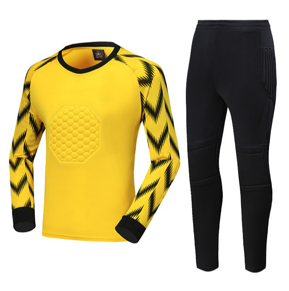 Дитяча воротарська форма YAR-sport 41 (форма воротаря) штани+лонгслів жовта розмір s на зріст 150-160 см 