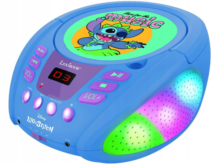 Портативне радіо Lexibook Disney Stitch RCD109D (3380743105277) - зображення 1