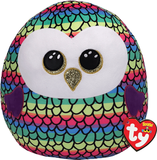 Maskotka TY Squish-a-Boos Owen sowa 30 cm (39191) (0008421391912) - obraz 1