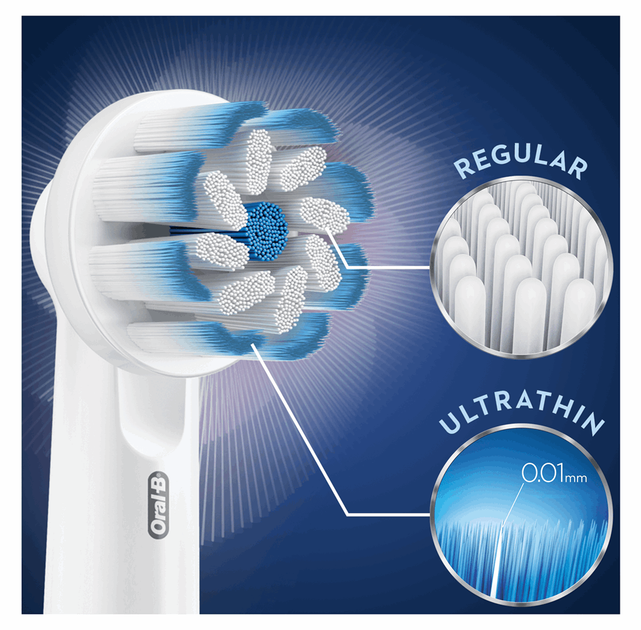Насадки Oral-B Sensitive Clean & Care 2+2+2 шт. (4210201325192) - зображення 3