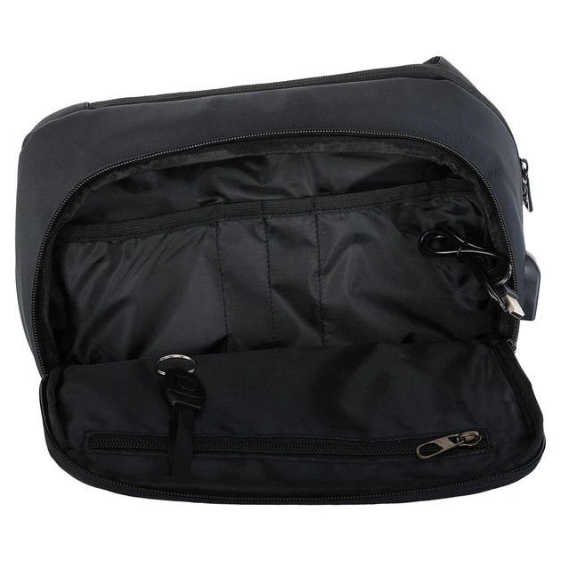 Сумка слинг городская спортивная Sky Bow 15200 объем 5л размер 20x8x30см Black - изображение 6