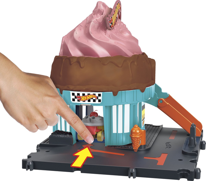 Zestaw do zabawy Hot Wheels City Ice Cream Shop (0194735195077) - obraz 6