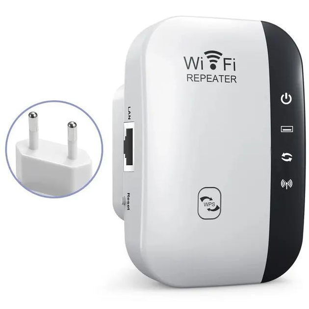 Ретранслятор WiFi b,g,n, расширитель зоны прийома Wi-Fi, репитер, Wi-Fi repeater 300 Мбіт/с MT02 (241218176) - изображение 1