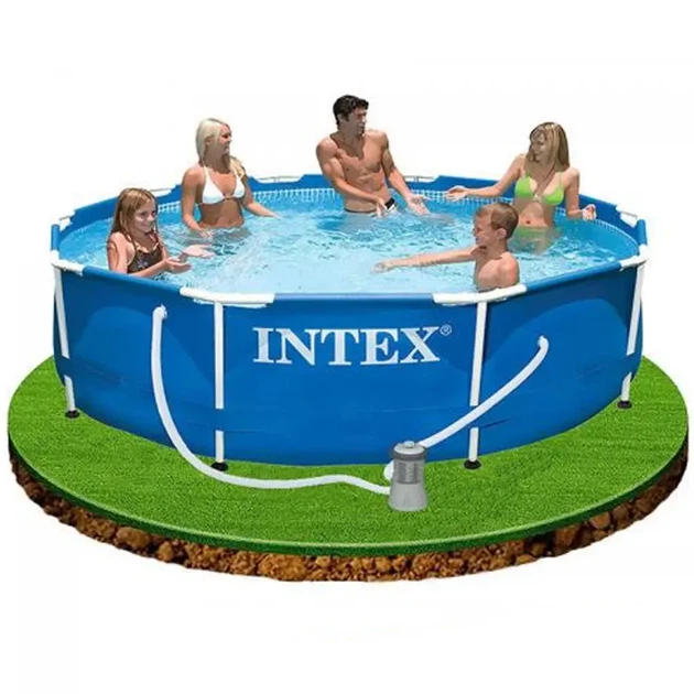 Каркасный круглый бассейн Intex с фильтр-насосом 305х76 см 4485 л (ВР28202) - изображение 3