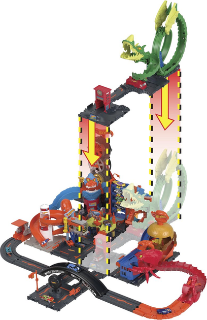 Zestaw do gry Hot Wheels Atak Ognistego Smoka (HDP03) - obraz 7