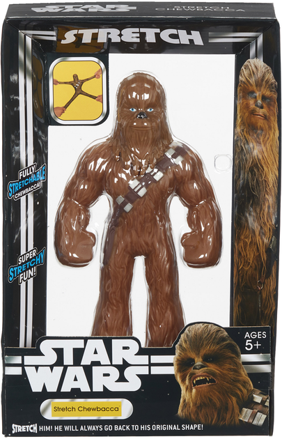 Rozciągliwa zabawka Stretch Chewbacca Star Wars 22 cm (5029736076924) - obraz 1