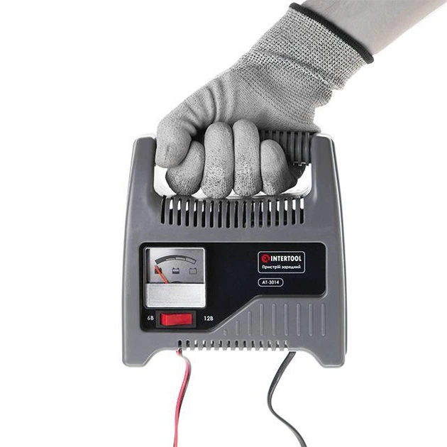 Пристрій зарядний для акумуляторів 6/12 В INTERTOOL AT-3014 - зображення 5