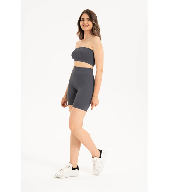 Женское бесшовное бюстье без бретелек Formeasy - Formeasy - 9008 - S/M - Gri/Grey - изображение 2