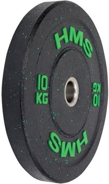 Tarcza olimpijska HMS Bumper 10 kg Green (5907695520743) - obraz 2