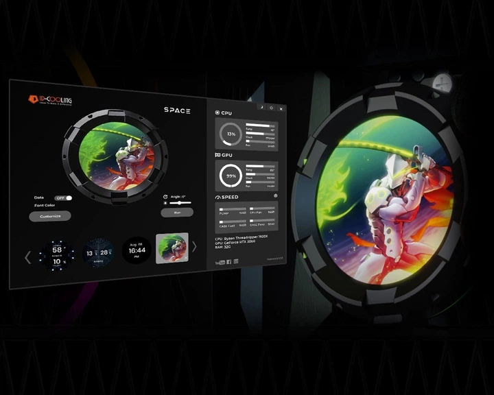 Система водяного охлаждения ID-Cooling Space LCD SL360 Pro SE - изображение 9