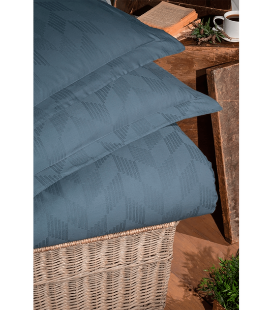 Комплект постельного белья Jacquard Satin First Choice - First Choice - JS-265 Boris Dark Grey - Евро - Серый - изображение 2