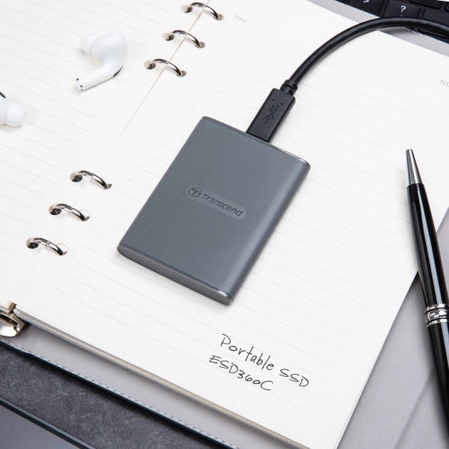 SSD диск Transcend ESD360C 2TB USB Type-C 3D NAND (TS2TESD360C) External - Фото 4 SSD диск Transcend ESD360C 2TB USB Type-C 3D NAND (TS2TESD360C) External - изображение 4
