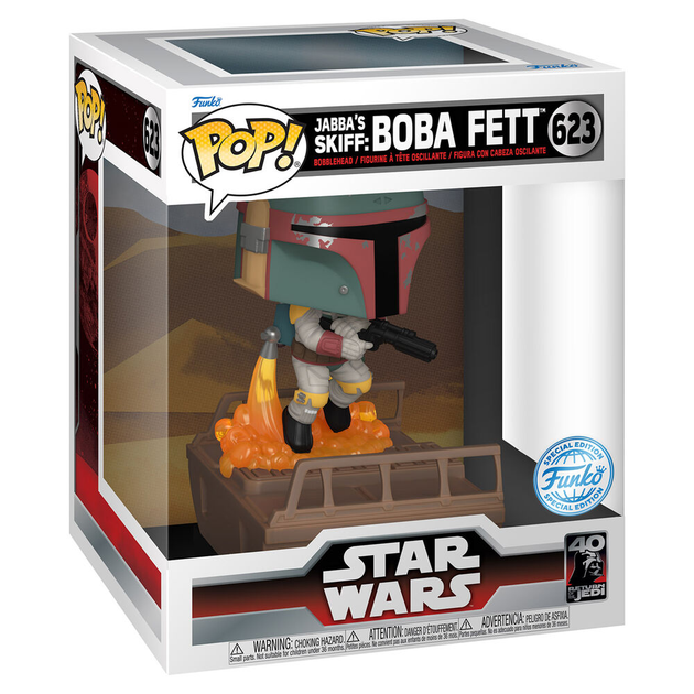 Фігурка Funko POP Deluxe Star Wars Боба Фетт 16 см (889698744409) - зображення 1