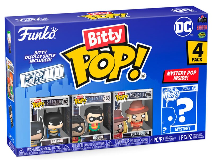 Zestaw figurek-niespodzianek Funko Bitty POP DC Comics Batman 4 cm 4 szt (889698713115) - obraz 1