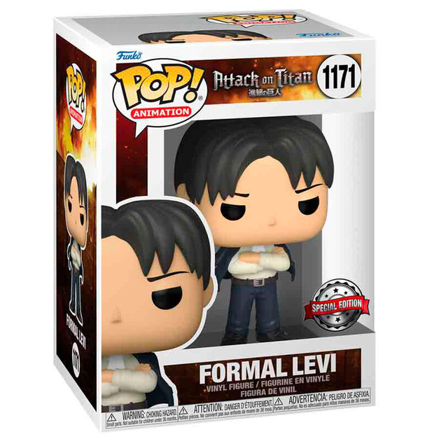 Figurka Funko POP Attack on Titan Formal Levi Exclusive 9 cm (889698608022) - obraz 1