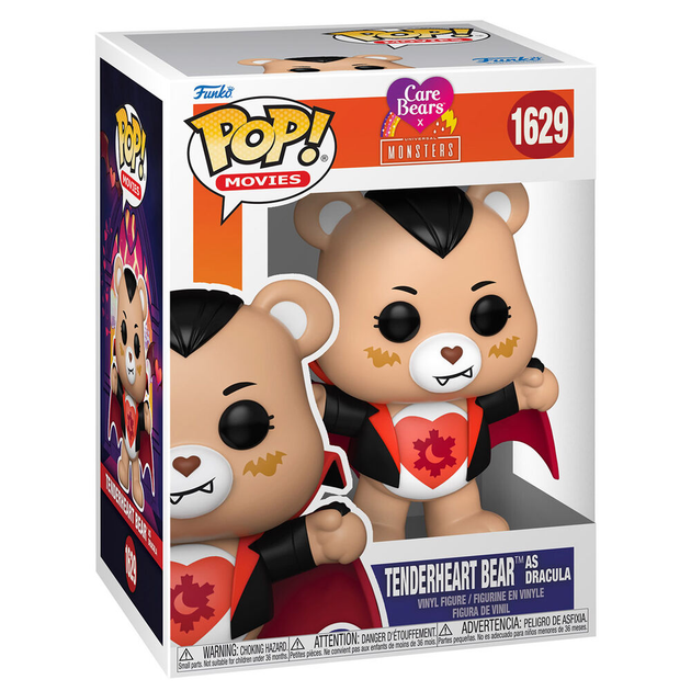 Figurka Funko POP Care Bears x Monsters Tender Heart Bear as Dracula 9 cm (889698815390) - obraz 1