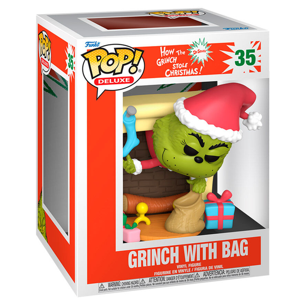 Figurka Funko POP Deluxe The Grinch with Bag (889698809726) - obraz 1