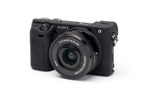 Защитный силиконовый чехол для фотоаппаратов SONY A6300, A6400 - черный - Фото 2 Защитный силиконовый чехол для фотоаппаратов SONY A6300, A6400 - черный - изображение 2